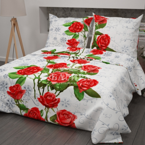 Красная роза вид 1