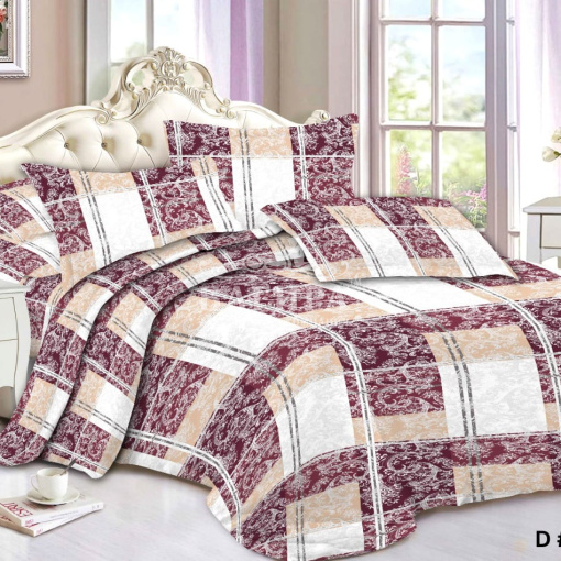 Клетка с вензелями коричневая