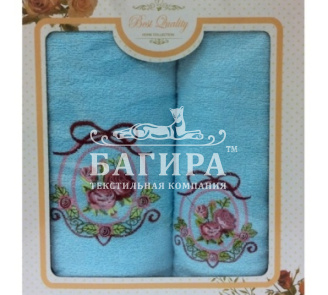 Цветочный Узор Голубой