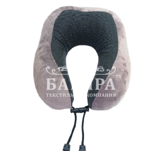 Подушка "Анатомическая" Дорожная (с эффектом памяти) Сухая роза