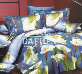 Каллы на синем