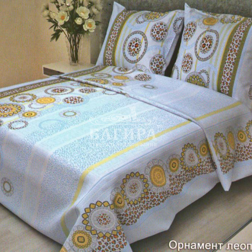 Орнамент леопард синий