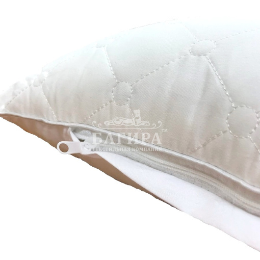 Подушка "Анатомическая" стеганая, с вышивкой, с семенами кассии №25