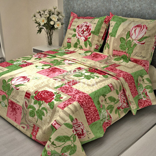 Винтаж бежево-розовый