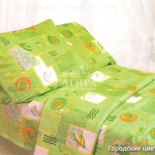 Городские цветы (зеленый)