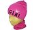 Набор (шапка + шарф-хомут) на девочку "Принцесса" (3-5 лет) Картинка 10695705