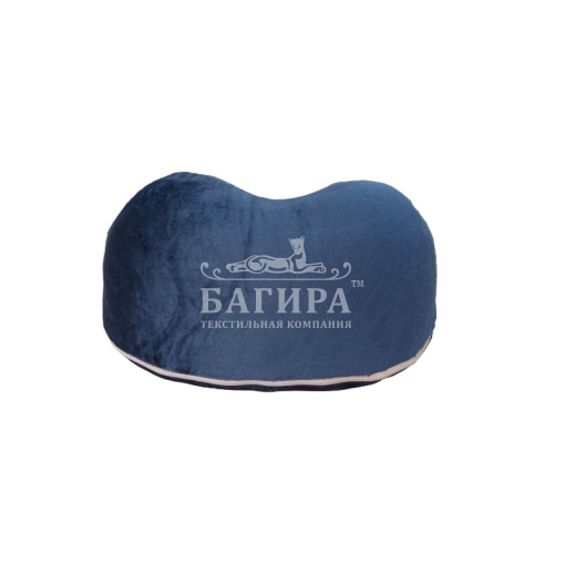 Подушка "Анатомическая" Дорожная (с эффектом памяти) Темно-синий