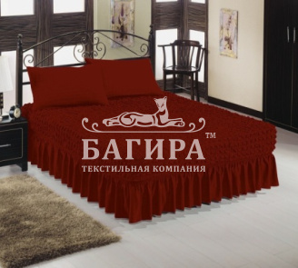 Покрывало на кровать "Универсальное" Бордо