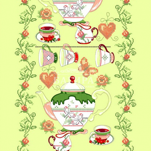 Чайный сервиз желтый