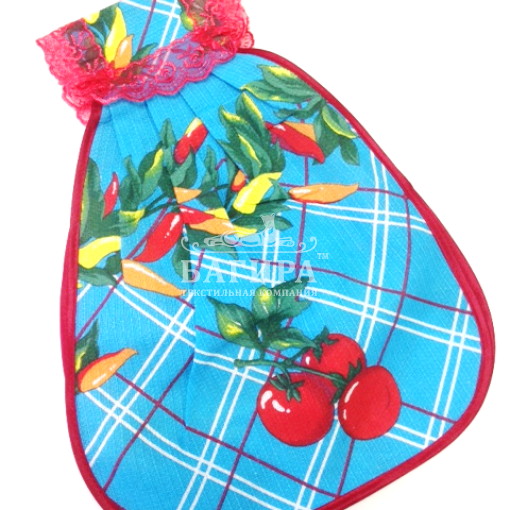 Полотенце Вафельное Матрешка "Перчик" Синий