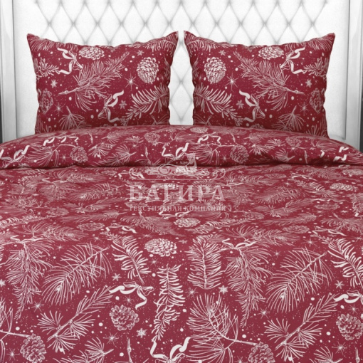 Зимний лес вид 7/2 бордо