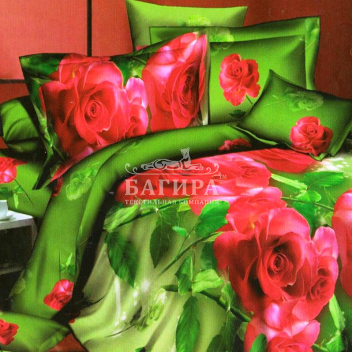 Ветка алой розы