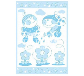 "Букашка" бело-голубое