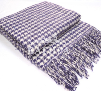 Плед "Palermo" Белый/слива рап.2