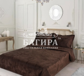 Покрывало Бархат полуглянец "VERONA" Шоколад