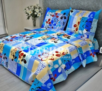 Листики фактура голубой