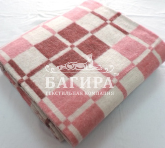 "Клетка" белый/красный/розовый