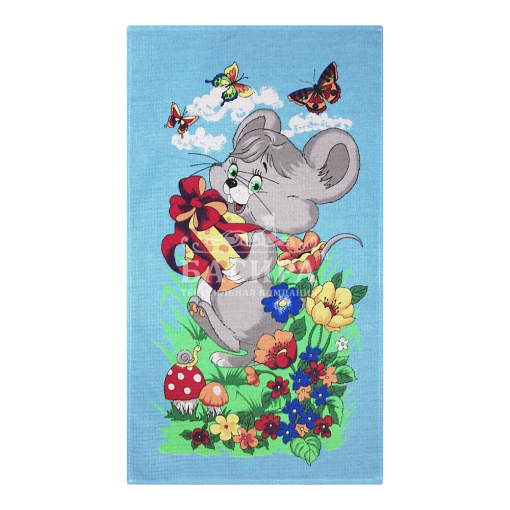 Мышка (вид 3) Голубой