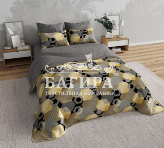 Золотые шестигранники вид 1