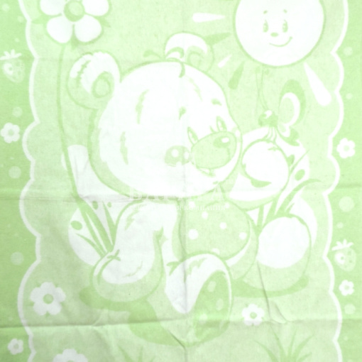 "Медвежонок" бело-салатовое