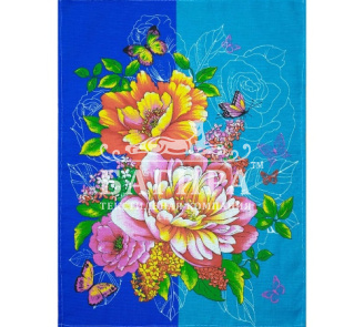 Букет пионов Синий