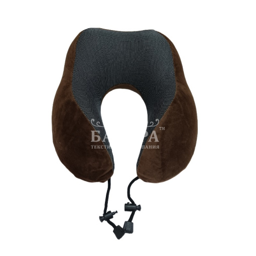Подушка "Анатомическая" Дорожная (с эффектом памяти) Шоколад
