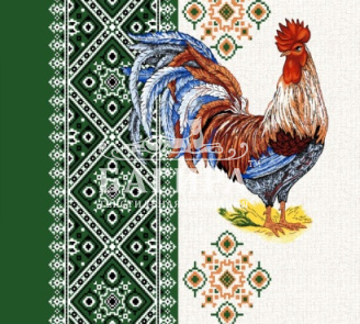 Петушок с каймой