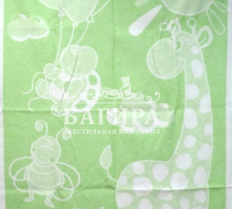 "Жираф" бело-салатовое