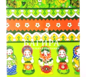 Матрешки зеленый