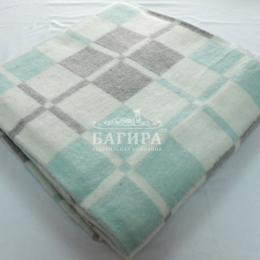 "Клетка" белый/св.серый/бирюза