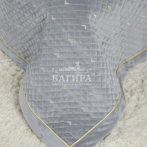 Покрывало "Бархат" Стальной