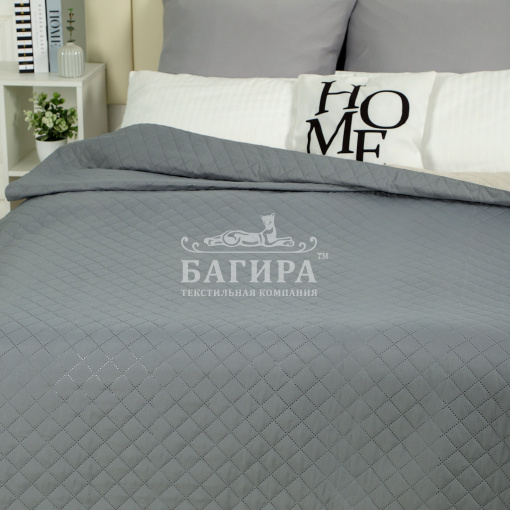 Покрывало "Полисатин" Эконом Серый