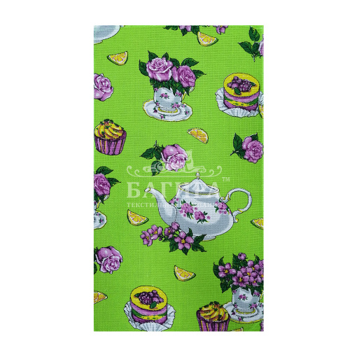 Чай с кексом Салатовый