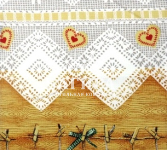 Сердечки коричневый