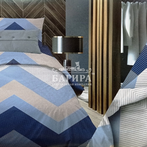 Аристократ сине-бежевый