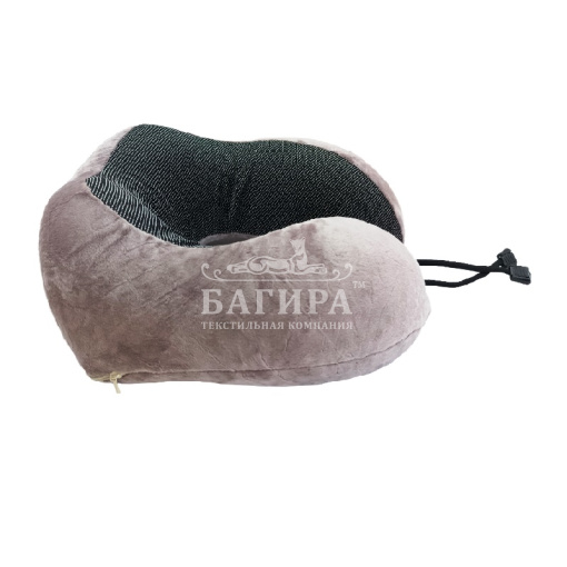 Подушка "Анатомическая" Дорожная (с эффектом памяти) Сухая роза