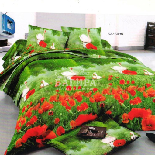 Маки у пруда