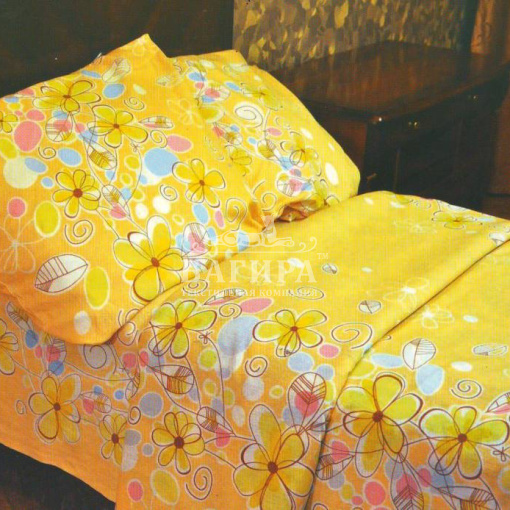 Цветы по краям, персик