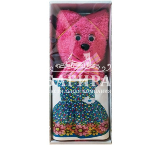 Мишка Ярко-розовый