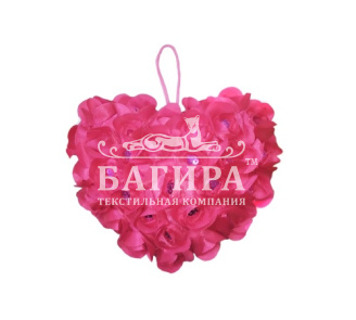 Сердечко с пайетками "Розы"