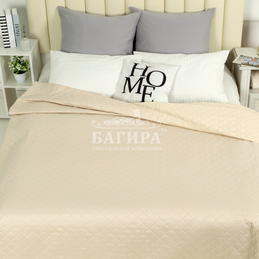 Покрывало "Полисатин" Эконом Бежевый