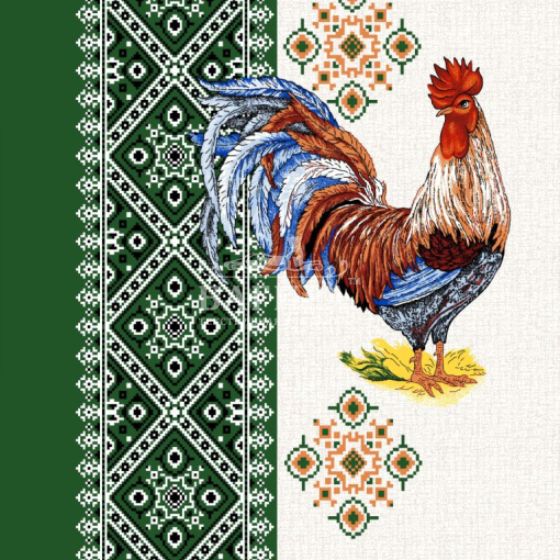 Петушок с каймой