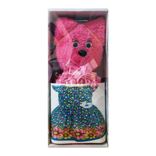 Мишка Ярко-розовый