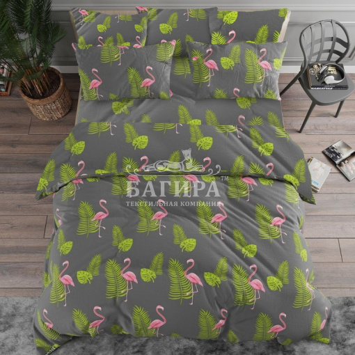 Розовый фламинго вид 2