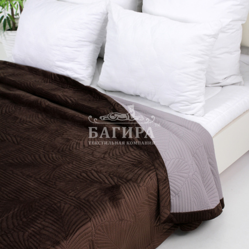 Покрывало Бархат полуглянец "VERONA" Шоколад