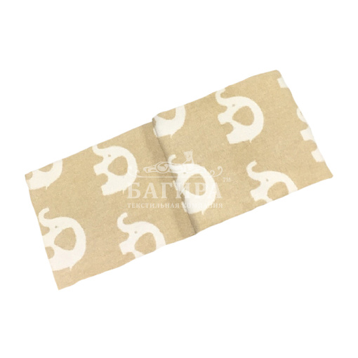 "Слоны" бело-бежевое