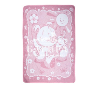 "Медвежонок" бело-розовое