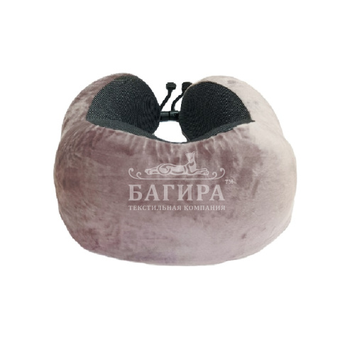 Подушка "Анатомическая" Дорожная (с эффектом памяти) Сухая роза