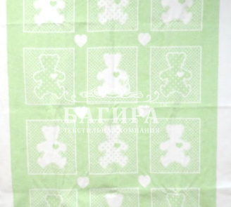 "Барни" бело-салатовое