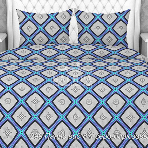 Панно серо-бирюзовый